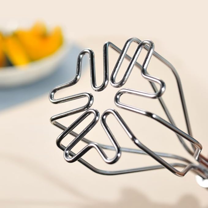 2in1 Potato Masher Kitchen Food Tongs Set - Heavy Duty Stainless Steel Kitchen Tool for Potatoes, Avocados, Beans, or Fruit & Vegetable