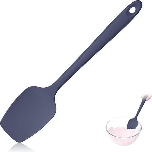 600ºF Heat Resistant Cooking Silicone Spoon Spatula, Midnight Blue | High Heat Food Safe Seamless Kitchen Spoonula Scraper for Baking Mixing Scraping Stirring Egg Nonstick Cookware Pan Bowl