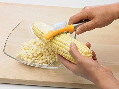 PrepWorks Corn Stripper – Easy-to-Use Tool for Removing Corn Kernels, Durable Stainless Steel, BPA-Free, Ergonomic Handle