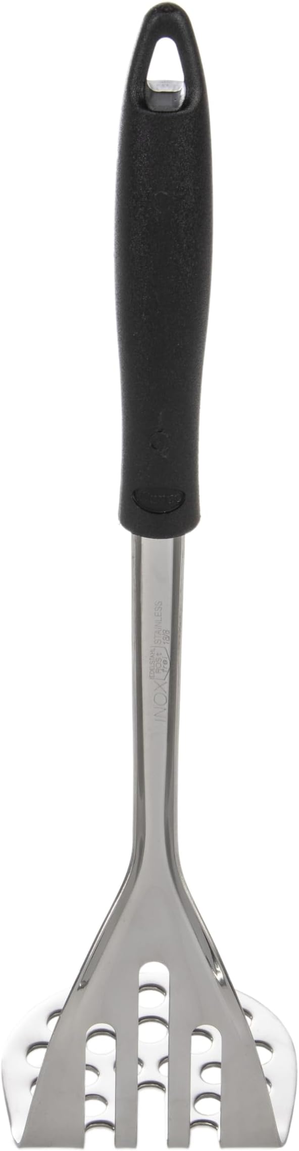 wenco Potato Masher 30 cm - Stainless Steel Head & Plastic Handle, Perfect for Mashed Potatoes, Vegetable Puree & Fruit Compote, Durable, Dishwasher Safe, Silver-Black