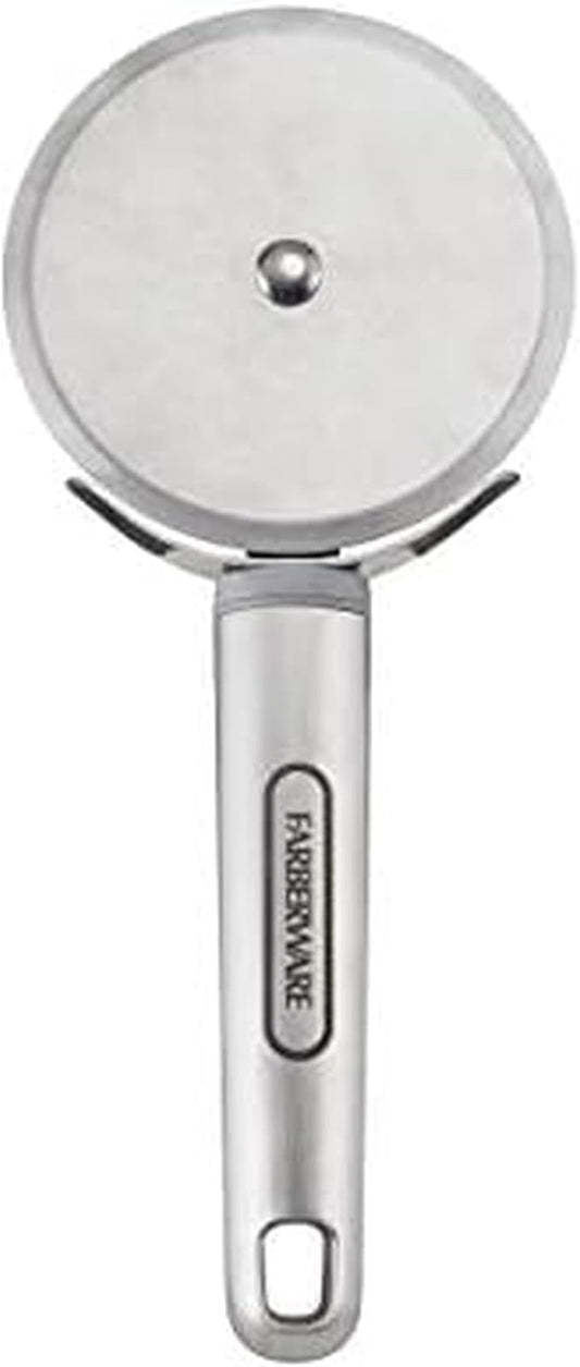 Farberware Pro Stainless Steel Pizza Cutter Wheel with Finger Guard, Dishwasher Safe, 8.5 Inches - Sharp Rolling Blade for Pizza, Pie Crust, and Pastry Dough