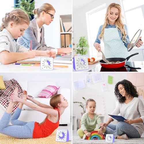 60-Minute Visual Timer for Kids Management Classroom Timer, Purple