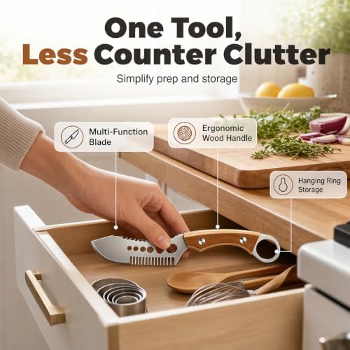 2PCS Vegetable Peeler with Wooden Handle, Set A
