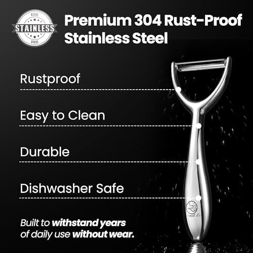 Gourmet Easy Vegetable Peeler Ultra Sharp Stainless Steel Blade (Y Peeler)