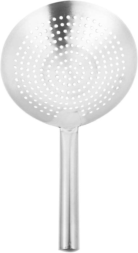 Cabilock 17.12 Inch Thickened Stainless Steel Skimmer Spoon Fine Mesh Wire Oil Strainer Multi-Functional Kitchen Gadget for Frying Boiling Draining Vegetables Seafood Pasta