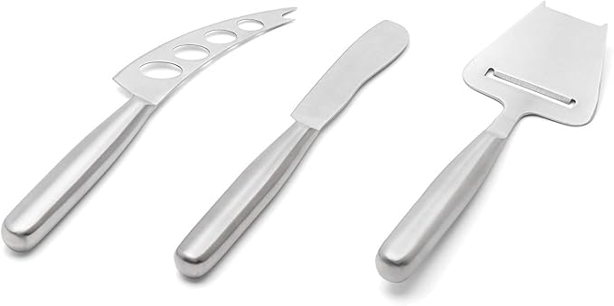 Fox Run Cheese Knife Set, 9.37 x 2.953 x 0.67 inches, Metallic