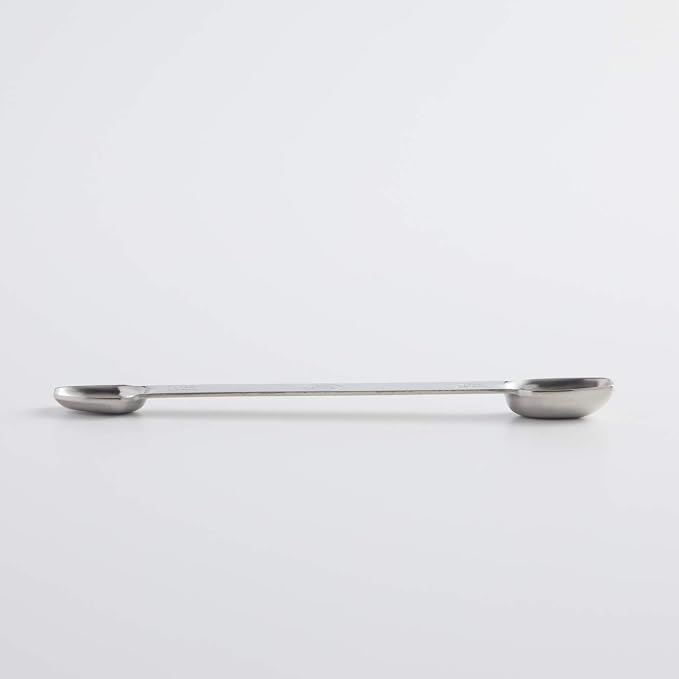 AllSpice Stainless Steel Double Sided Measuring Spoon- 1/2 Teaspoon and 1/4 Teaspoon