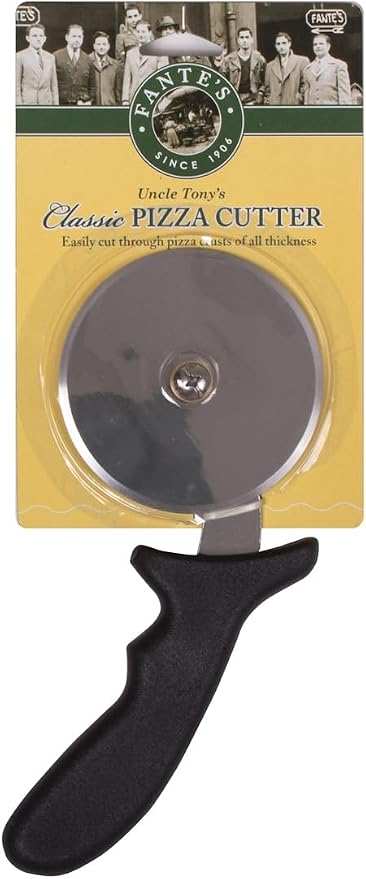 Fantes Deep Dish Pizza Cutter Wheel, Japanese Stainless Steel, 3.75-Inch Blade, The Italian Market Original Since 1906