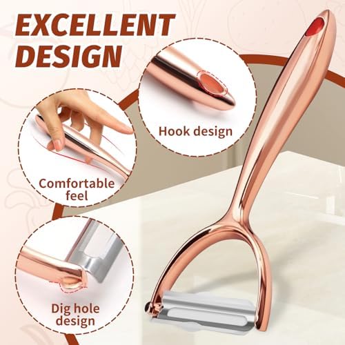 SHIKORI Vegetable Peeler, Y Peeler, Premium Potato Peelers for Kitchen