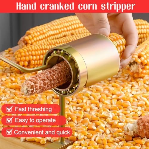 2Pcs Manual Hand Crank Corn Thresher Sheller