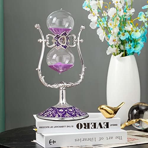 Vintage Sand Timer Hourglass Decor,360° Rotating 15 Minute 8.6 inches