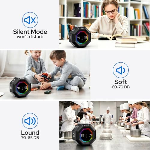 Visual Timer for Kids Kitchen Timer Pomodoro Magnetic Visual Countdown