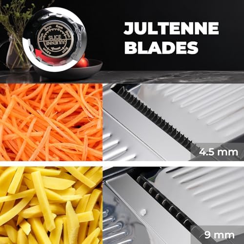 Adjustable Mandoline Slicer 5-in-1 Stainless Steel Vegetable Cutter