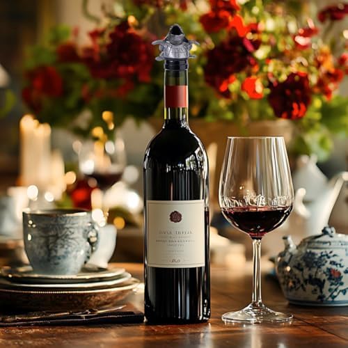 DICOSMETIC 1Pc Sea Turtle Wine Pourer Bottle Stopper Turtle Wine Aerator Pourer Spout Alloy Reusable Glass Bottles Leakproof Plugs Replacement Animal Liquor Bottles Pourers for Party Home Bar