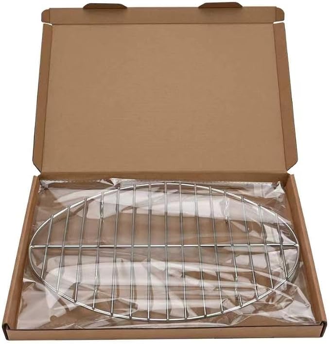 Oval roasting rack,Heavy-Duty Stainless Steel wire rack for roasting pan use,Great for Cooking,Dishwasher Safe & Non-Toxic (15x10 inch)