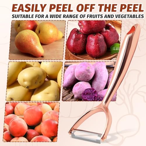 SHIKORI Vegetable Peeler, Y Peeler, Premium Potato Peelers for Kitchen