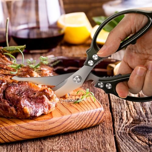 Heavy Duty Poultry Shears,Kitchen Shears Scissors for Meat Cutting