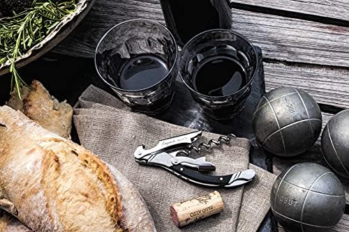 Laguiole Style de Vie corkscrew, bottle opener with foil cutter, ebony