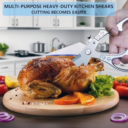 Premium Poultry Shears Heavy Duty, All Purpose Kitchen Scissors