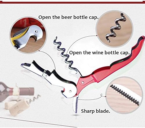 RECUTMS 12 Pack Wine Opener,Waiter Corkscrew Wine Key for Servers（12 Color）