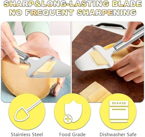 Cheese Curler Wheel,Multi-Functiona Cheese Shaver for Making Various Cheese
