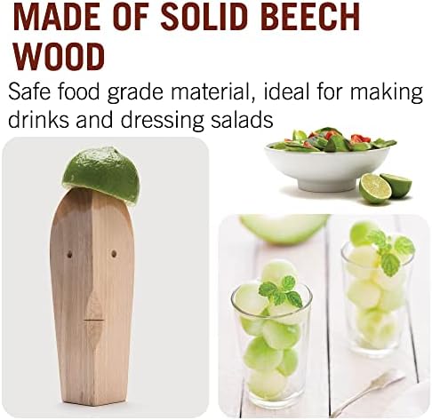 Citrus Reamer made of Wood / For Juicing Lemons, Limes & Oranges manually / Ergonomic, Minimalist Design adds Beauty to your Kitchen / Juice Bruce by Monkey Business