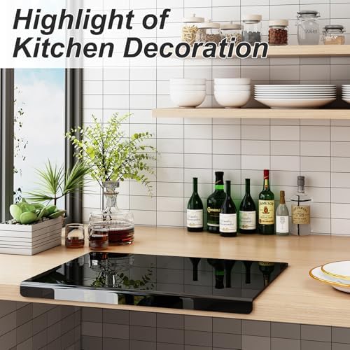 JJL Black Acrylic Cutting Board with Counter Lip, 20 x 16 Inches, Food-Grade, Anti-Slip, Perfect for Cutting Bread, Meat, and Veggies, Ideal Choice for Kitchen Countertop Décor