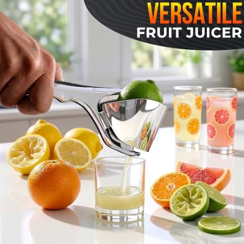 NADOBA Lemon Squeezer and Lime Squeezer, Max Extraction Citrus Hand Juicer