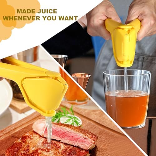 Lemon Squeezer, Effective Squeezing Juice Press, Easy-to-Use, Sturdy Flat Manual Lemon Juicer, Lime Squeezer, Citrus Juice Presser, to Squeeze Lemons, Limes, Citrus, oranges And Other Fruits