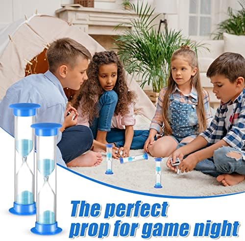 Queekay 48 Pcs 2 Minute Sand Timer for Kids Hourglass Timer,Blue