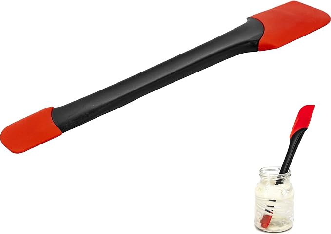 Westmark 15482270 Cooking and Dough Scraper, Silicone, Red, Black