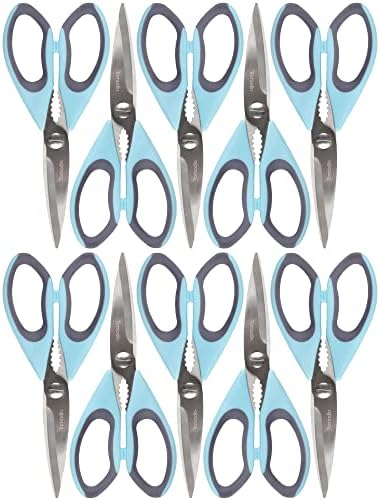 Premium Kitchen Shears - Peppercorn Blue - 10 Scissors