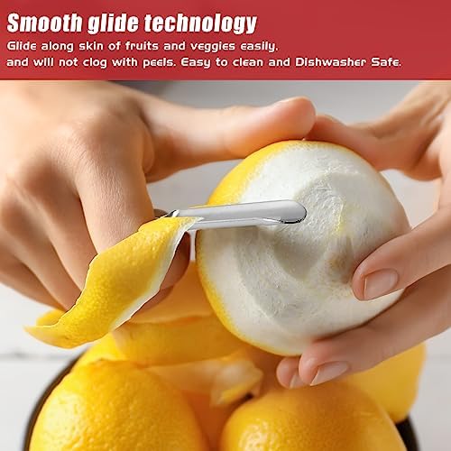Professional #1071 Vegetable Peeler, Stainless Steel Fruit Potato Peeler, Swivel Vegetable Peeler with Easy Grip Ergonomic Handle & Ultra Sharp Stainless Steel Blades, 7 1/4 Inch Black