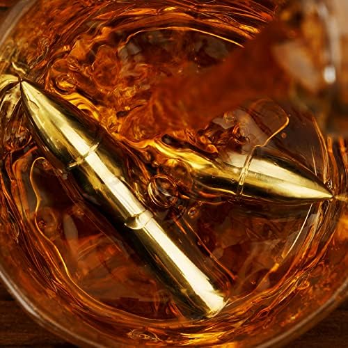 Gifts for Men Dad Husband, Father's Day Anniversary Birthday Gifts for Him Boyfriend, Reusable Stainless Steel Whiskey Stones and Whiskey Glasses Set, Cool Burbon Scotch Cocktail Set Gifts