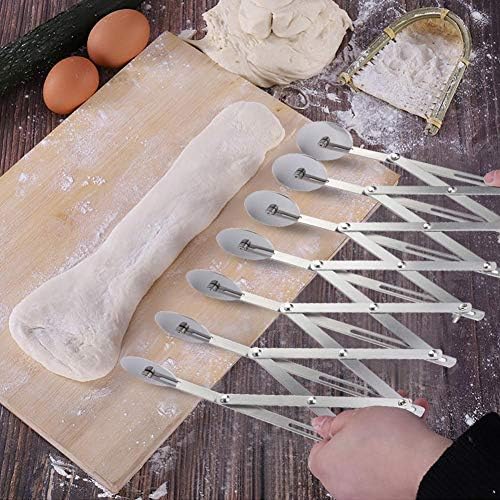 Multi-Function Folding Single-head Stainless Steel Waffles Pastry Pizza Roller Cutter Wheel Practical Dough Cutter Kitchen Tool