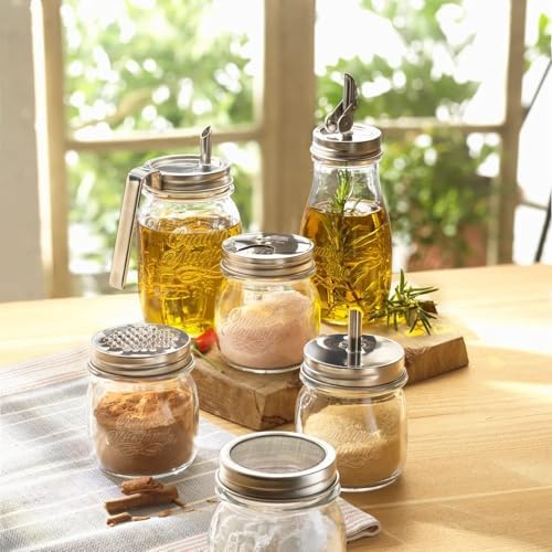 Bormioli Rocco 13.5 oz Quattro Stagioni Oil Dispenser, Set of 2 – Lead-Free Glass Bottles with Weighted Pour Spout for Oil, Vinegar, Syrup & Cocktail Mixers, Durable Kitchen & Bar Containers