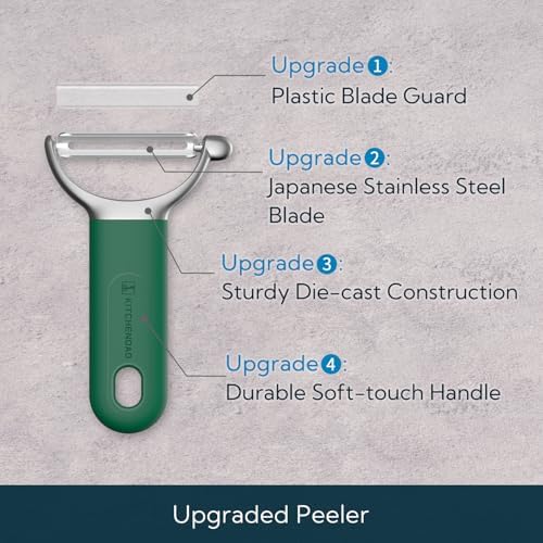 KITCHENDAO Swivel Vegetable Potato Peeler for Kitchen, Japanese 420J2 Stainless Steel Sharp Blade