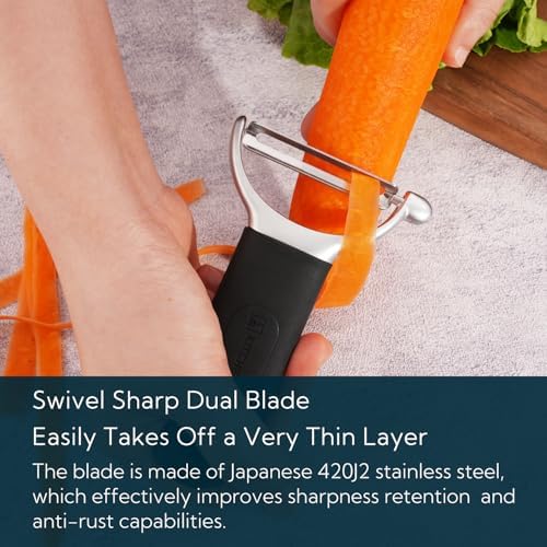 KITCHENDAO Swivel Vegetable Potato Peeler for Kitchen
