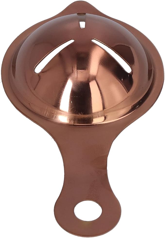 Stainless Steel Egg Separator Divider Egg White Yolk Filter Baking Tools for Kitchen Use Egg Separators (Rose Gold)