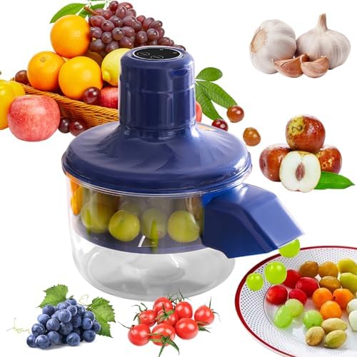 Grape Peeling Machine Garlic Peeler Automatic Vegetable Electric Peeler Blue