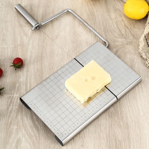 Stainless steel cheese slicer with 5high strength steel wire cheese cutters