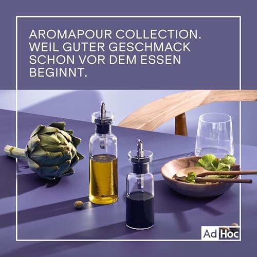 AdHoc AromaPour, Clear Oil & Vinegar Dispenser, 10.1oz