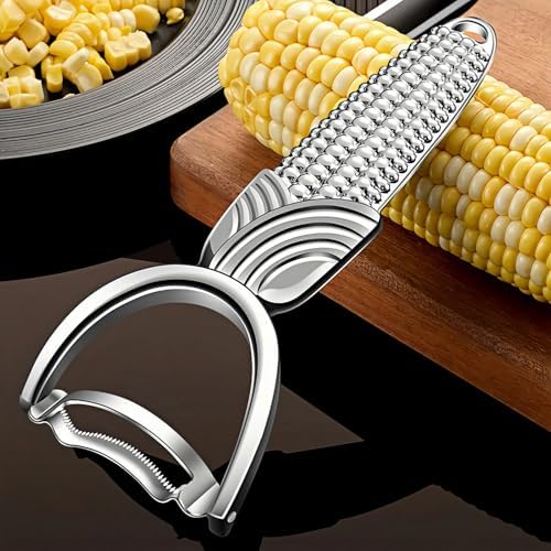 TEEVEA Corn Peeler Stainless Steel Corn Cob Stripper Tool
