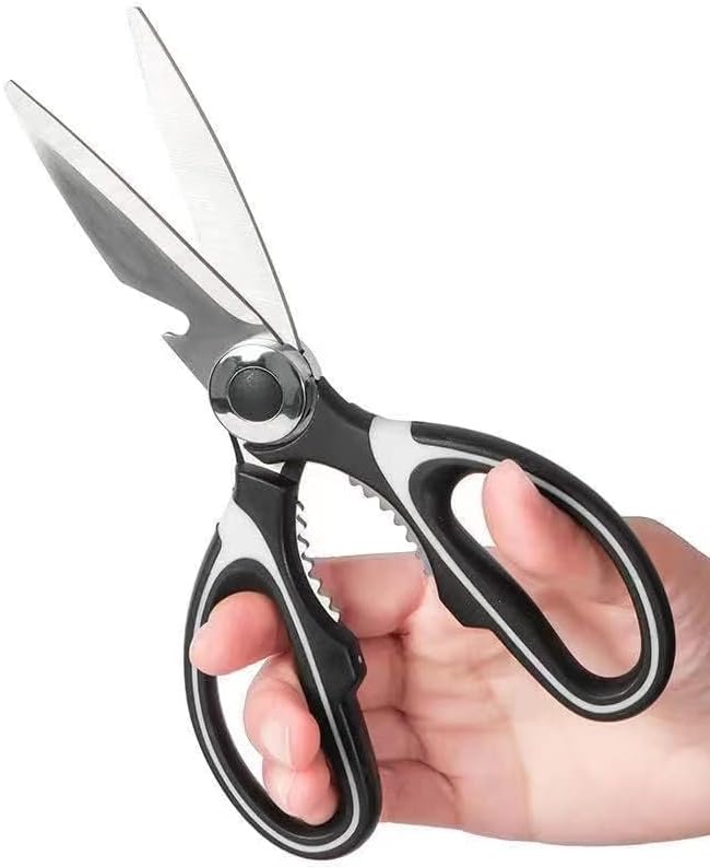 Weiliya Kitchen Scissors Stainless Steel Sharp Blades - Multipurpose Kitchen Scissors Heavy Duty for Meat, Chicken, Fish, Vegetables, and Herbs – Bottle Opener, JIAN1234