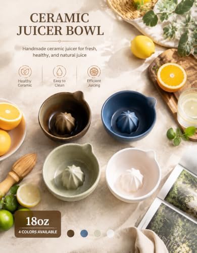 18oz Lemon Squeezer Orange Juicer Citrus Juicer Bowl Ceramic Manual Juicer