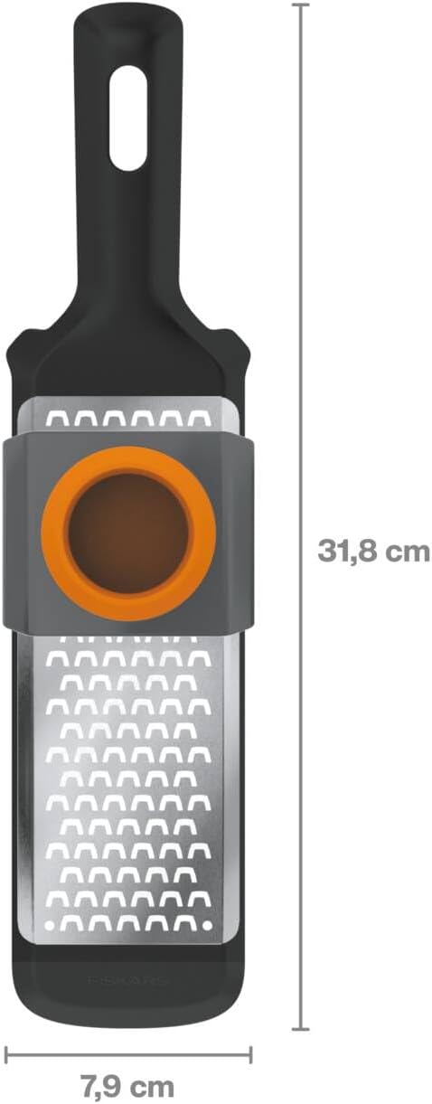 Fiskars Fine Grater, Dimensions: 32 x 8 cm, Metal/Synthetic Material, Functional Form, 1014412