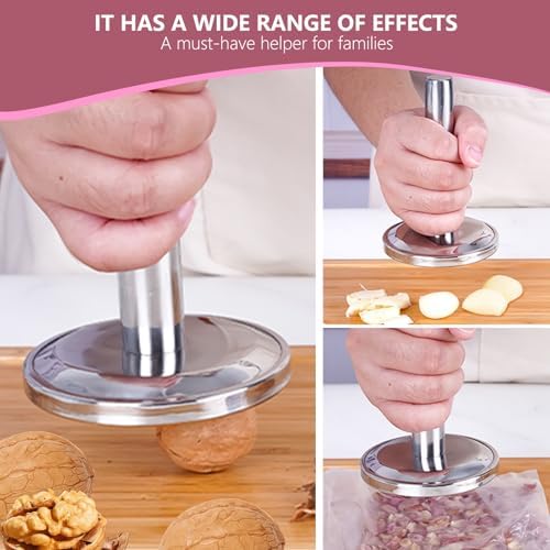 Meat Tenderizer Hammer, Meat Pounder Tenderizer Meat Pounder Flattener Kitchen Mallet Stainless Steel Meat Loosening Hammer Multifunctional Thickened and Weighted Chicken Tenderizer