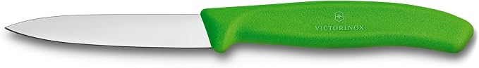 Victorinox Swiss Classic 2 Piece Paring Knife Set Straight Edge Pointed Tip - Green