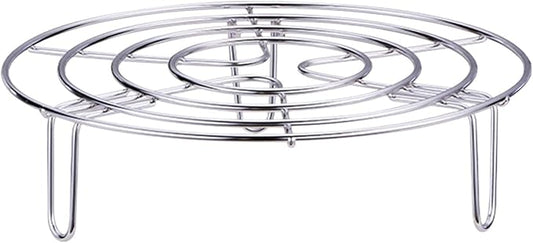 Steam Rack, Heavy Duty Steaming Rack Stand, 304 Stainless Steel Round Steamer Cooling Rack Trivet, Pot Steamer Insert Food Stand, Steaming Cookware Accessories(19.5cm/7.68in)