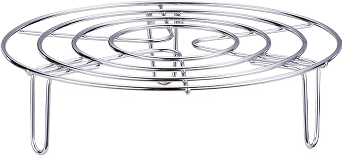 Steam Rack, Heavy Duty Steaming Rack Stand, Stainless Steel Round Steamer Cooling Rack Trivet, Pot Steamer Insert Food Stand, Steaming Cookware Accessories(SIZE:19.5cm/7.68in)